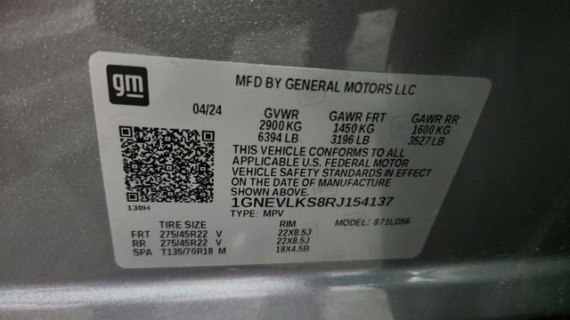 2024 Chevrolet Traverse RS
