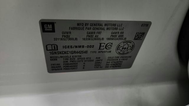 2016 Chevrolet Tahoe LTZ