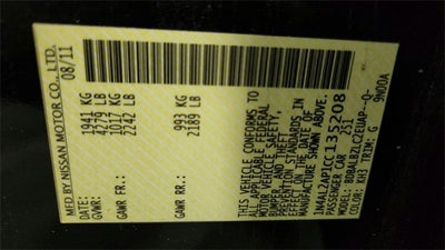 2012 Nissan Altima 2.5 S