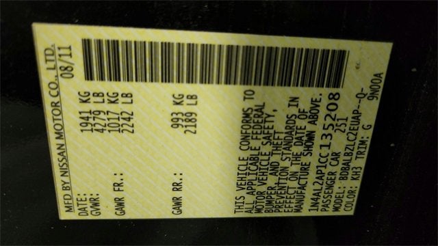 2012 Nissan Altima 2.5 S