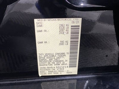 2020 Nissan Altima 2.5 S