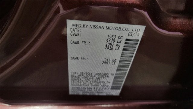 2024 Nissan Altima 2.5 SV