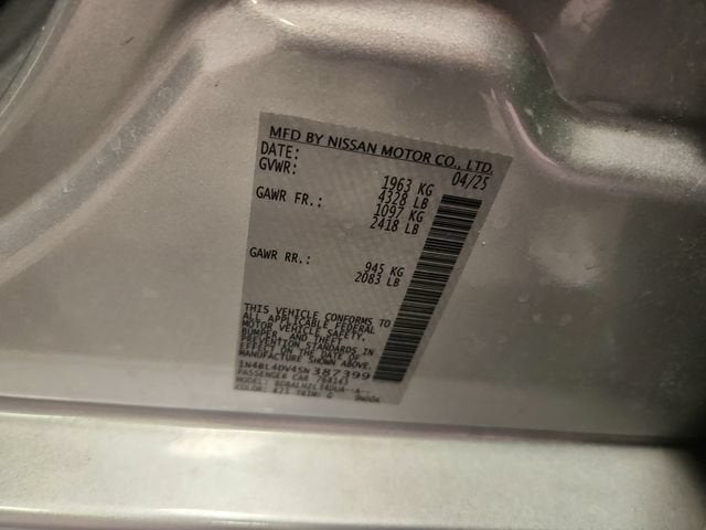 2025 Nissan Altima SV