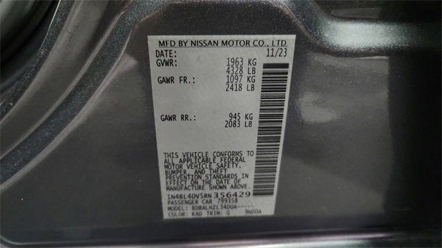 2024 Nissan Altima 2.5 SV