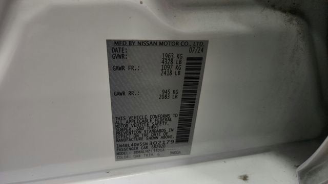 2025 Nissan Altima SV