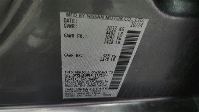 2025 Nissan Altima SV