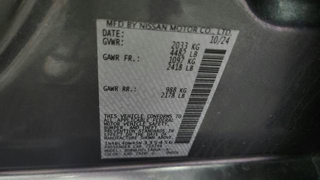 2025 Nissan Altima SV