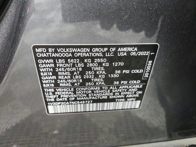 2022 Volkswagen Atlas 2.0T SE