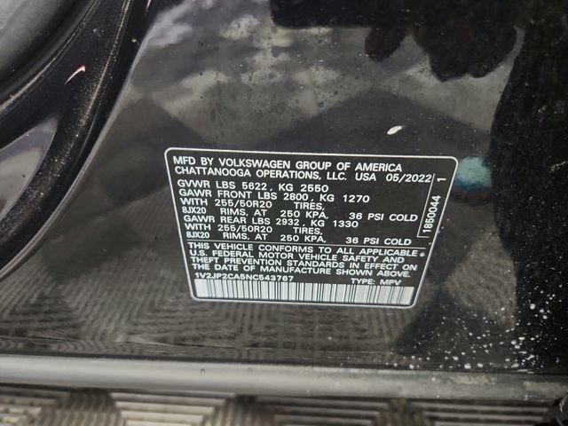2022 Volkswagen Atlas 2.0T SE w/Technology