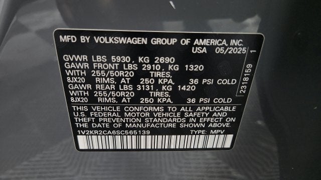 2025 Volkswagen Atlas 2.0T SE w/Technology