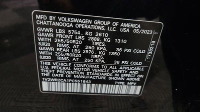 2023 Volkswagen Atlas 3.6L V6 SE w/Technology