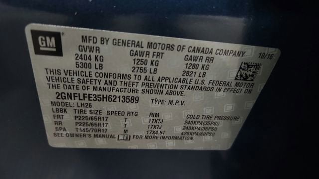 2017 Chevrolet Equinox LT