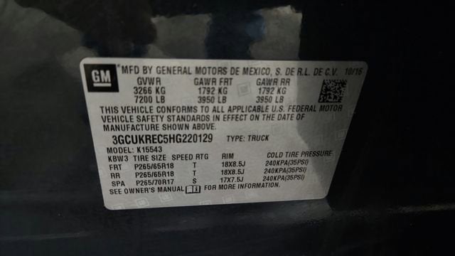 2017 Chevrolet Silverado 1500 LT