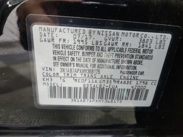 2017 Nissan Sentra S