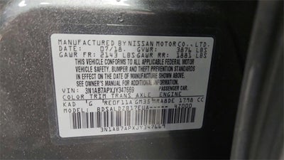 2018 Nissan Sentra SV