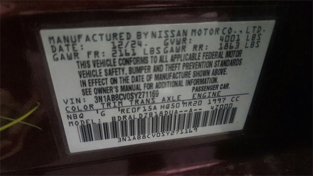 2025 Nissan Sentra SV