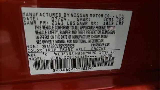 2025 Nissan Sentra SV