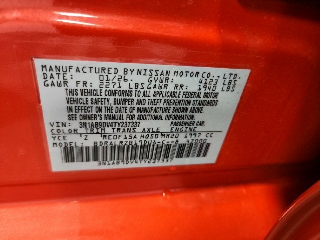 2026 Nissan Sentra SR