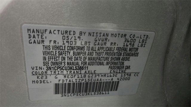 2019 Nissan Kicks SV