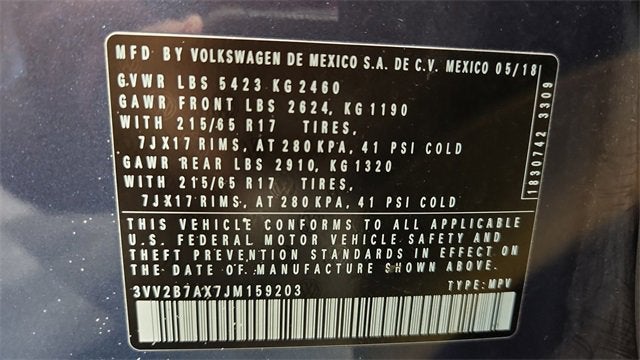 2018 Volkswagen Tiguan SEL