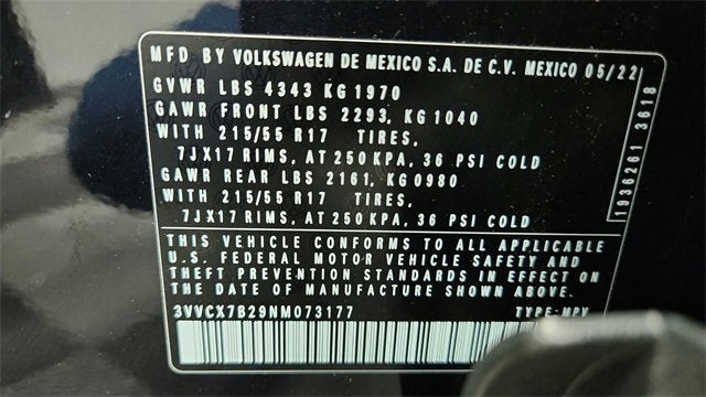 2022 Volkswagen Taos S