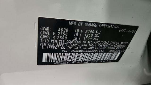 2025 Subaru Legacy Premium