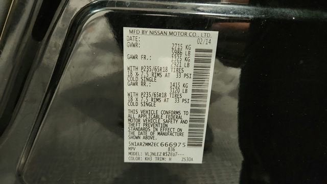 2014 Nissan Pathfinder SV