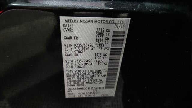 2016 Nissan Pathfinder Platinum