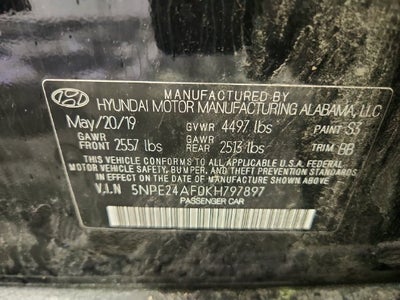 2019 Hyundai Sonata SE