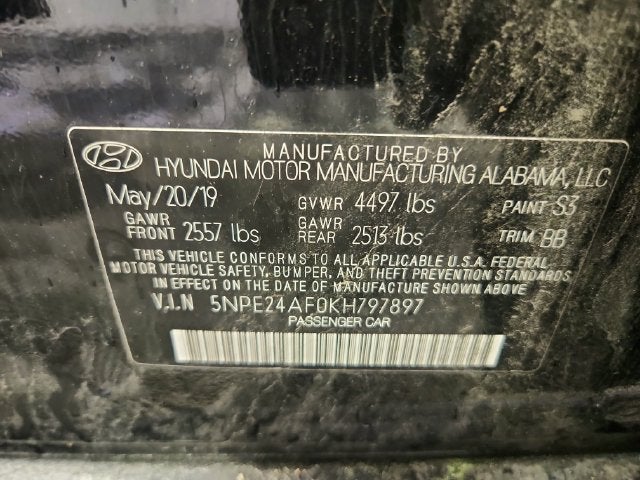 2019 Hyundai Sonata SE