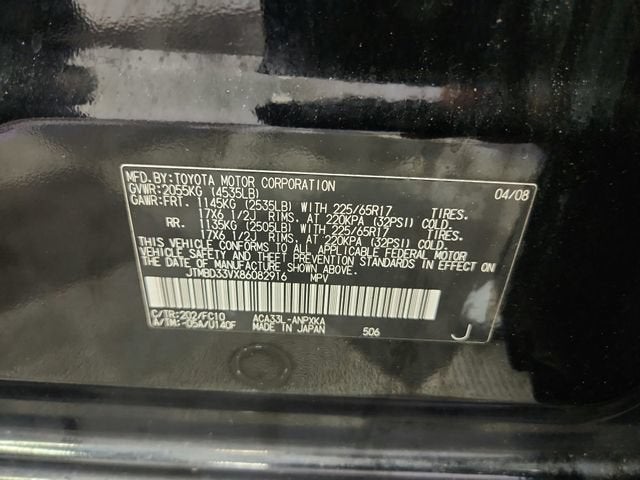 2008 Toyota RAV4 Base