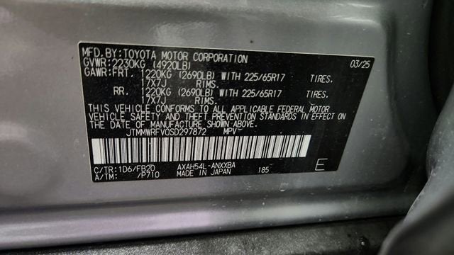 2025 Toyota RAV4 Hybrid LE