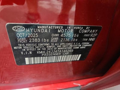 2026 Hyundai Sonata Hybrid Blue