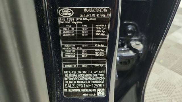 2021 Land Rover Range Rover Evoque S