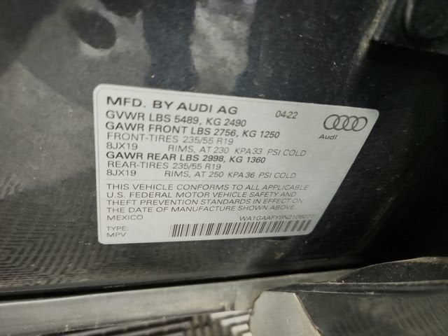 2022 Audi Q5 S line Premium
