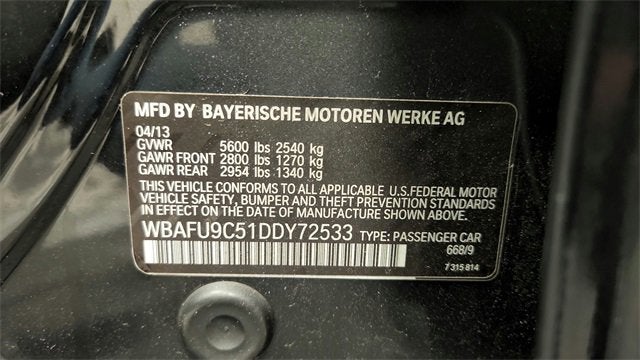 2013 BMW 5 Series 550i xDrive