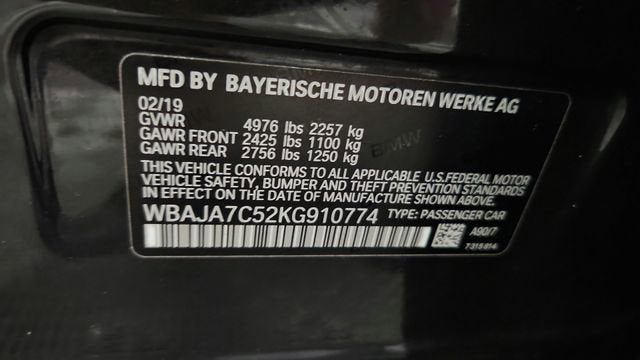 2019 BMW 5 Series 530i xDrive
